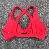 WW | Enganliegend schnelltrocknender Sport Yoga-BH für Outdoor-Laufen Cross-Back Fitness-Unterwäsche