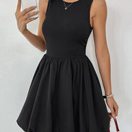WW | Neues Ärmelloses Blumiger Minikleid Weste Kleid