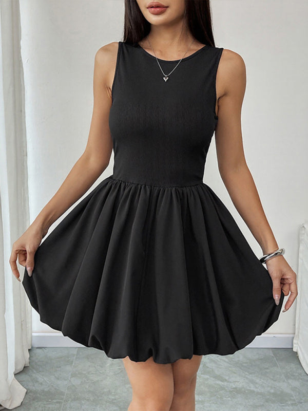 WW | Neues Ärmelloses Blumiger Minikleid Weste Kleid