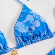 WW | Blumenmuster Halterneck-Bikini