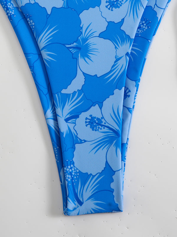 WW | Blumenmuster Halterneck-Bikini