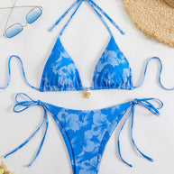 WW | Blumenmuster Halterneck-Bikini