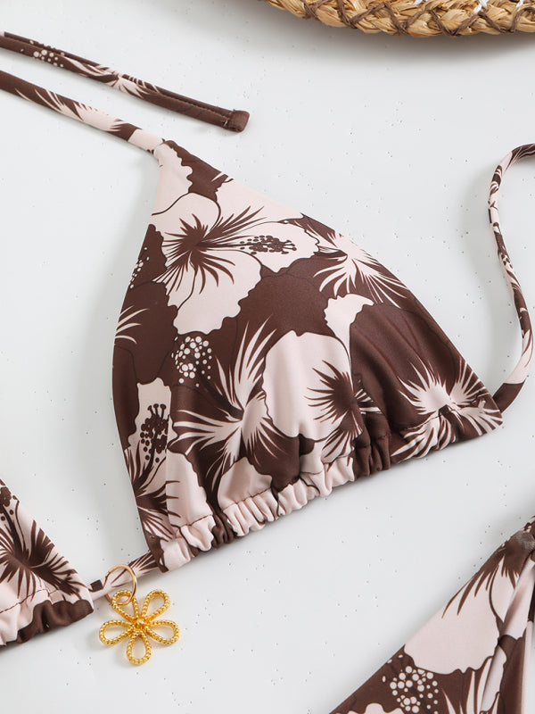 WW | Blumenmuster Halterneck-Bikini