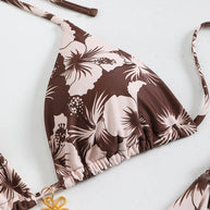 WW | Blumenmuster Halterneck-Bikini