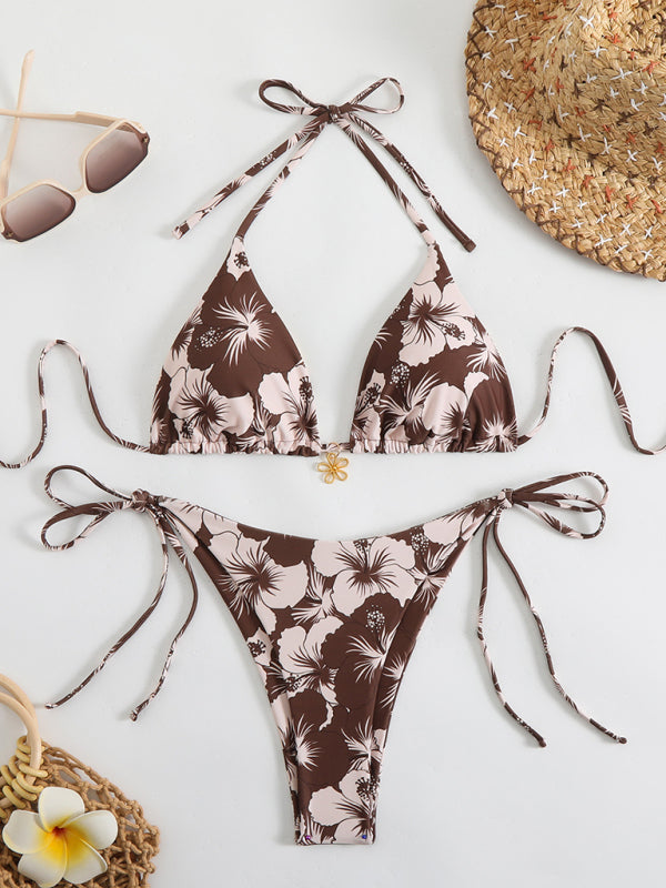 WW | Blumenmuster Halterneck-Bikini