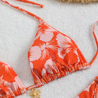 WW | Blumenmuster Halterneck-Bikini