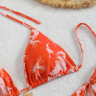 WW | Blumenmuster Halterneck-Bikini
