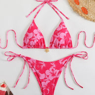 WW | Blumenmuster Halterneck-Bikini