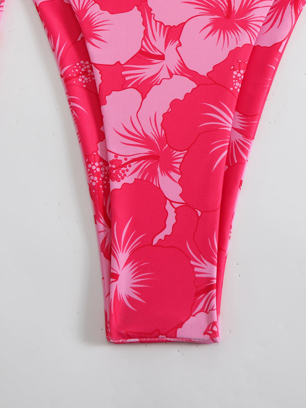 WW | Blumenmuster Halterneck-Bikini