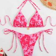 WW | Blumenmuster Halterneck-Bikini