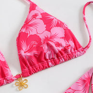 WW | Blumenmuster Halterneck-Bikini