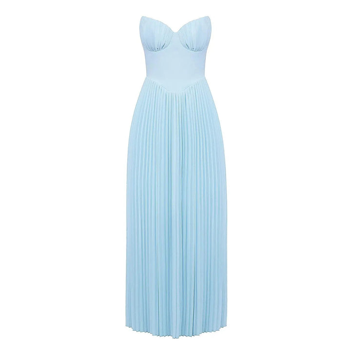 W&W Mode | Luxuriöses Schulterfreies Maxikleid
