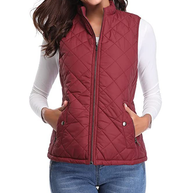 WW | Gestepptes Zip-Up-Weste mit Taschen für Damen