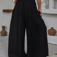 Casual Hose mit weiten Beinen