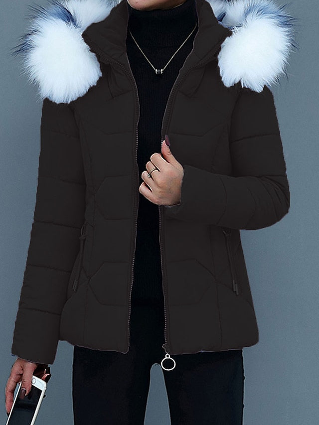 W&W Mode | Stilvolle Winterjacke damen mit Fellkragen