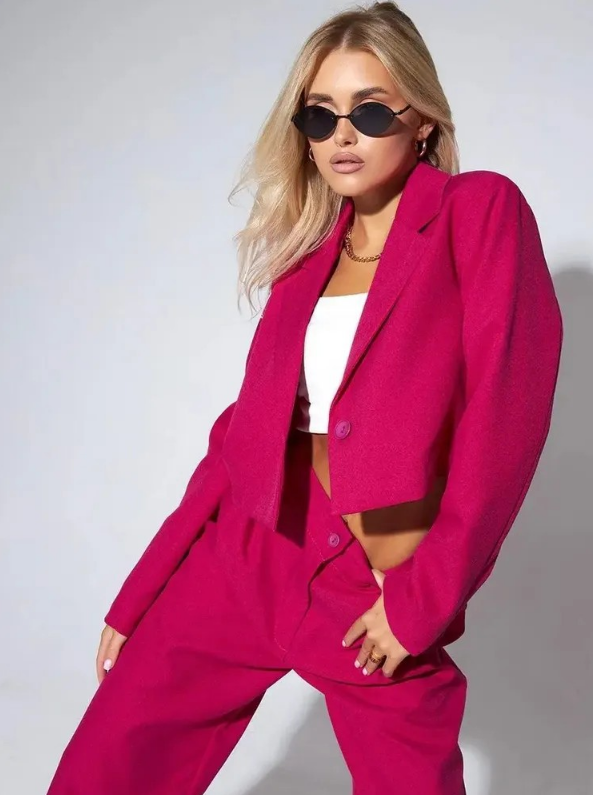 WW | Klassischer Zweiteiliger Blazer Satz für Damen