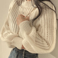 WW | Schicke Herbst Chunky Strickpullover für Frauen