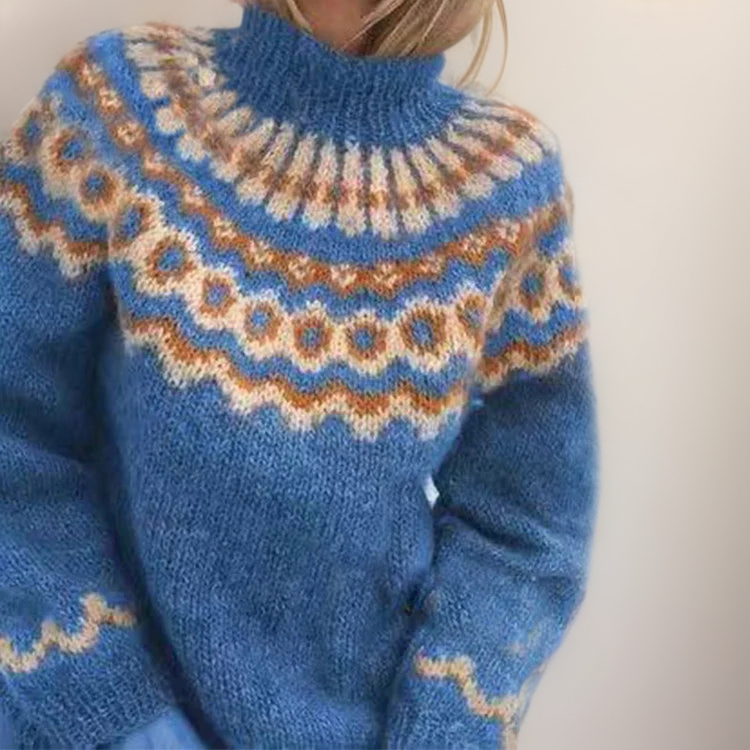 WW | norwegische Yoke Pullis - warme skandinavische Damenpullover