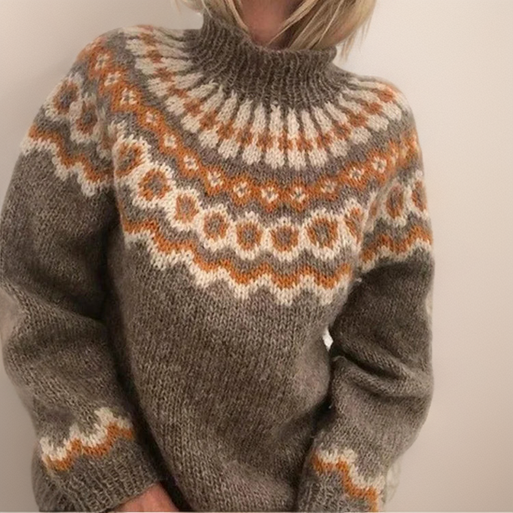 W&W Mode | norwegische Yoke Pullis - warme skandinavische Damenpullover