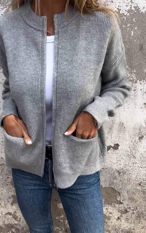 WW | Plush Zip Strickjacke
