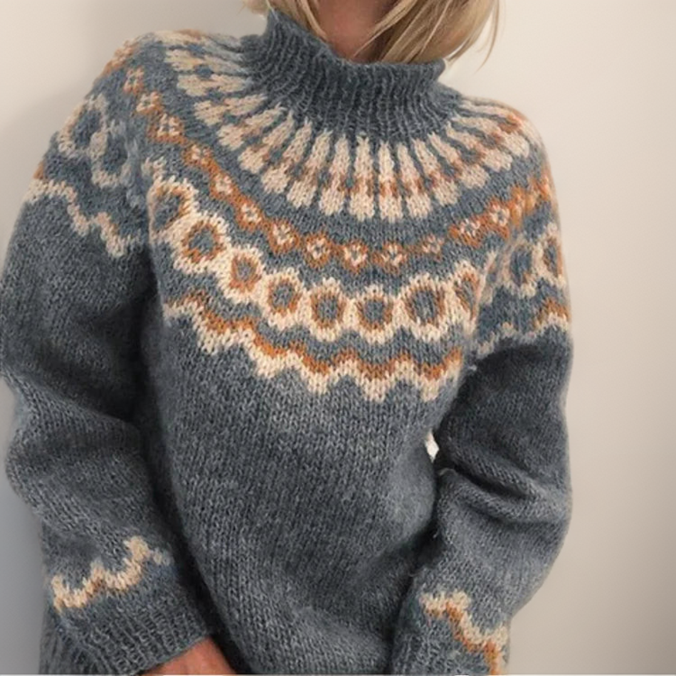 WW | norwegische Yoke Pullis - warme skandinavische Damenpullover