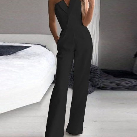 W&W Mode Roter ärmelloser Jumpsuit