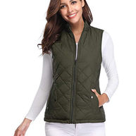 WW | Gestepptes Zip-Up-Weste mit Taschen für Damen