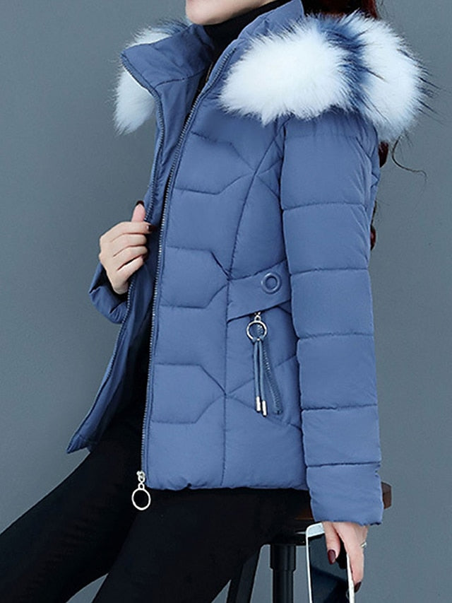 W&W Mode | Stilvolle Winterjacke damen mit Fellkragen