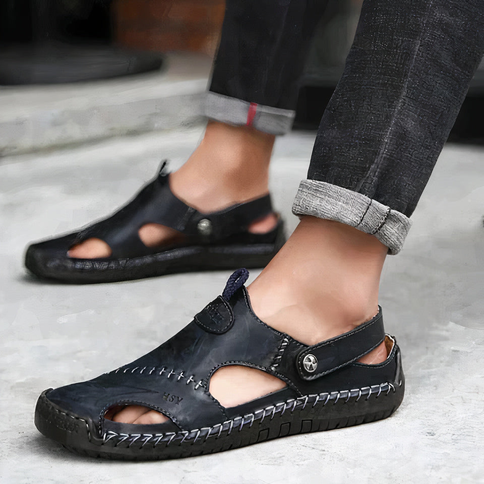 W&W Mode | Orthopädische Ledersandalen
