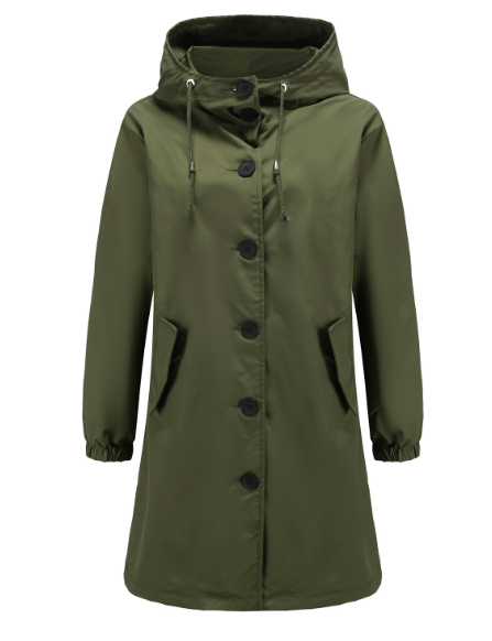 W&W Mode Wasserdichte Jacke mit Kapuze