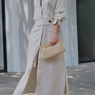 WW | Leinenkleid in Maxilänge