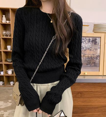 W&W Mode | Strickpullover mit R halsausschnitt