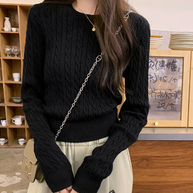 WW | Strickpullover mit R halsausschnitt