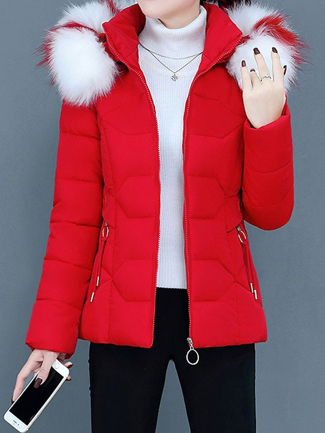 W&W Mode | Stilvolle Winterjacke damen mit Fellkragen