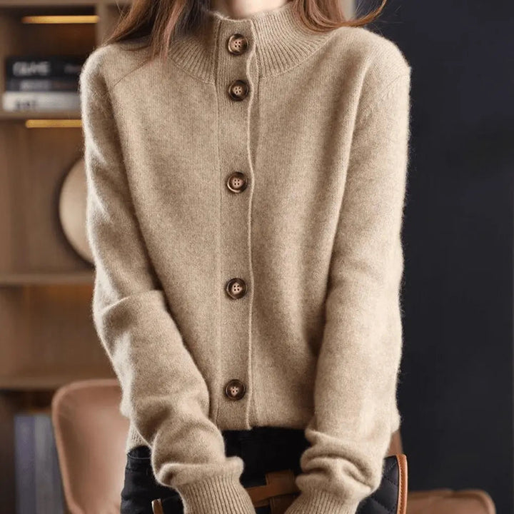 Damen Kaschmir-Strickjacke