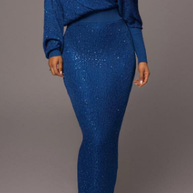 WW Abendkleid | Elegantes festliches, schulterfreies Kleid mit goldenen Pailletten