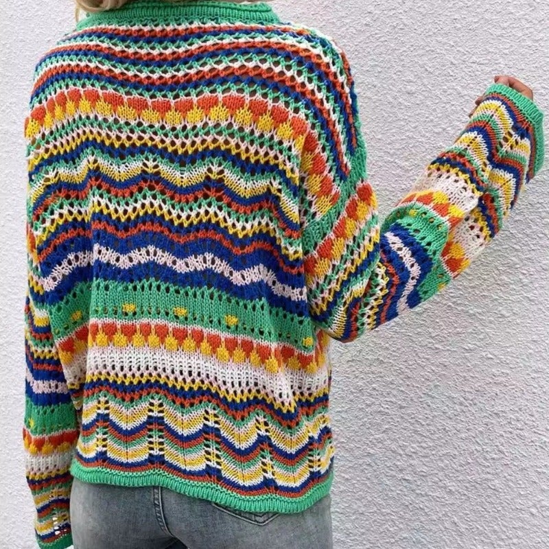 WW | Buntgestreifter Strickpullover