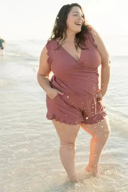 WW | Eingebauter Bh Mama'S Schwimmanzug Overall