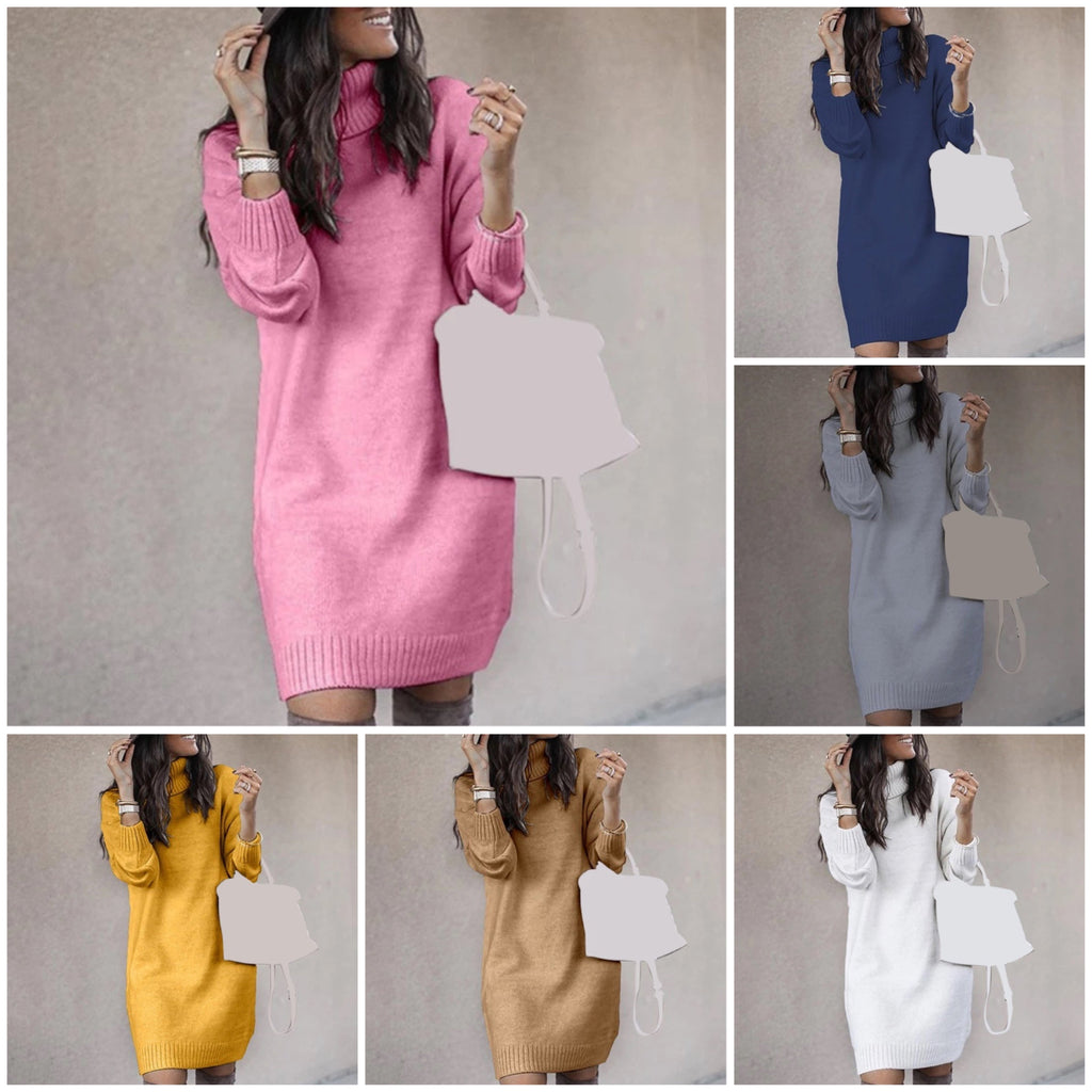 WW | Langes Strickkleid