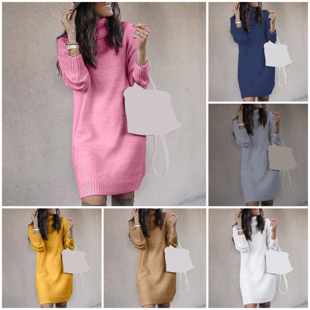 WW | Langes Strickkleid