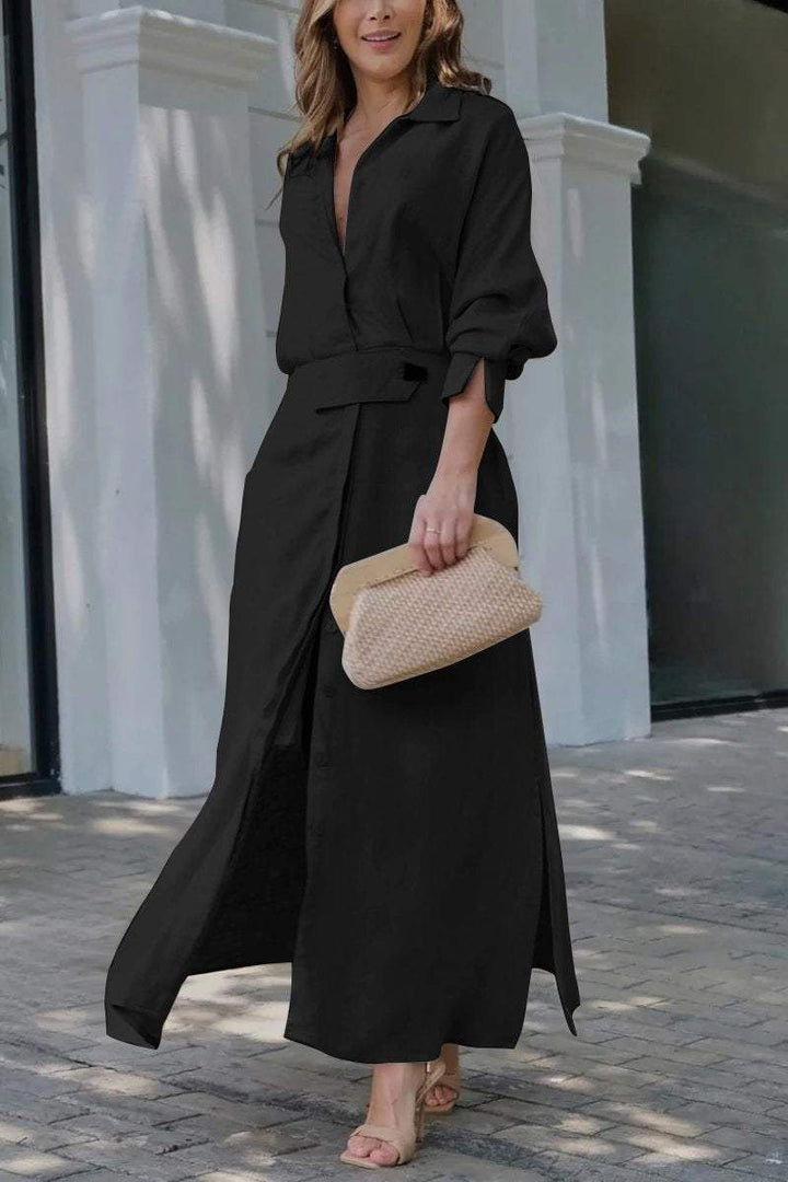 W&W Mode | Leinenkleid in Maxilänge
