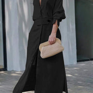 WW | Leinenkleid in Maxilänge