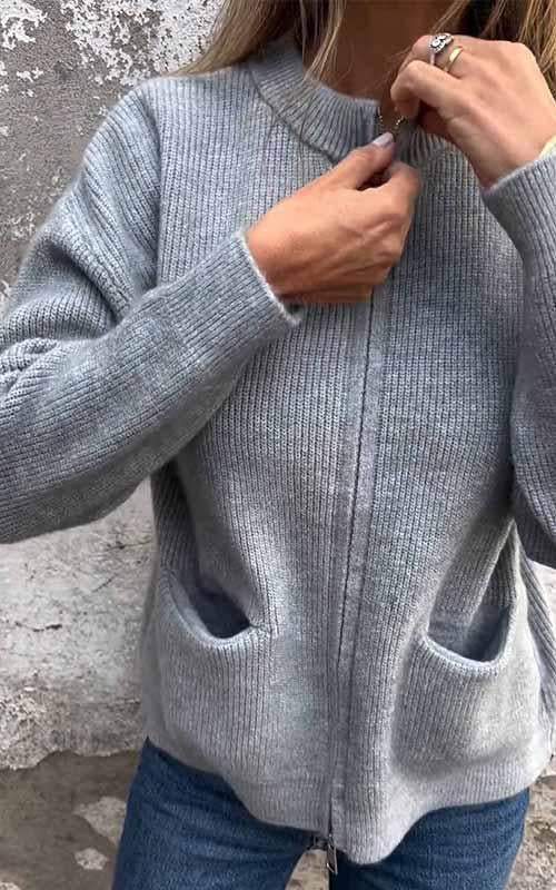 WW | Plush Zip Strickjacke