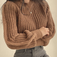 WW | Schicke Herbst Chunky Strickpullover für Frauen