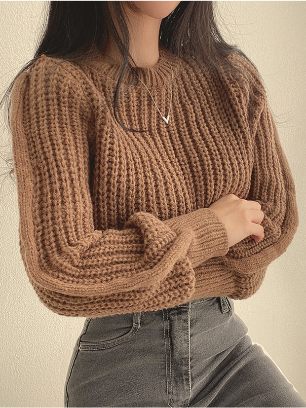 WW | Schicke Herbst Chunky Strickpullover für Frauen