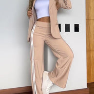 WW | Schick gestreiftes Blazer-Set für Damen