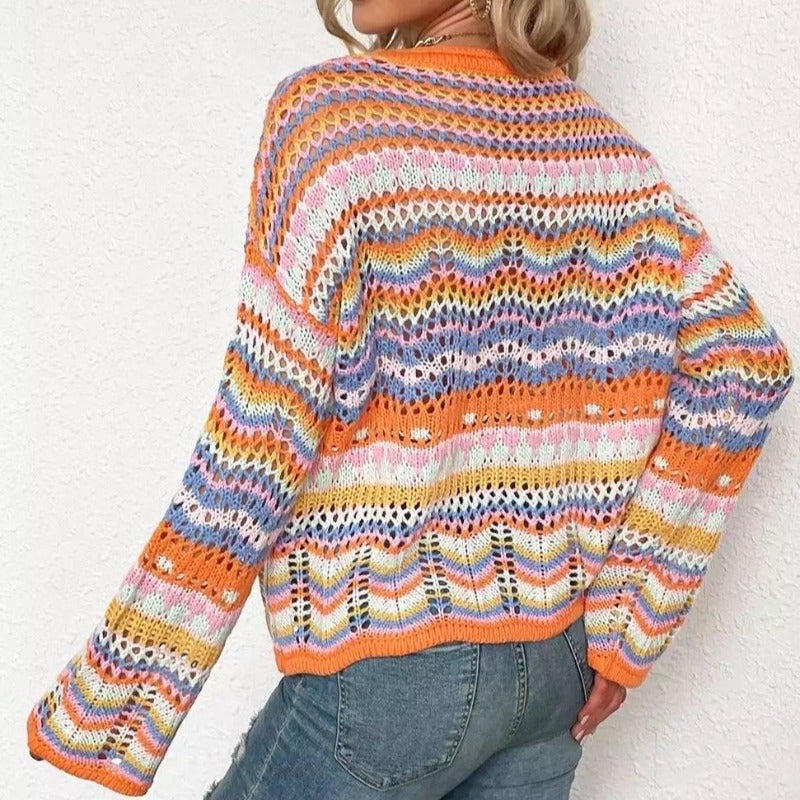 WW | Buntgestreifter Strickpullover