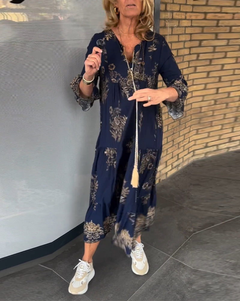 W&W Mode | Bohemian Chic in Einem Atemberaubenden Maxi Kleid