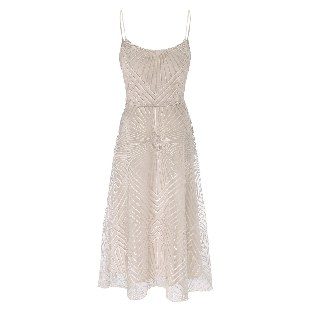 W&W Mode | Damen Besticktes Luxuskleid