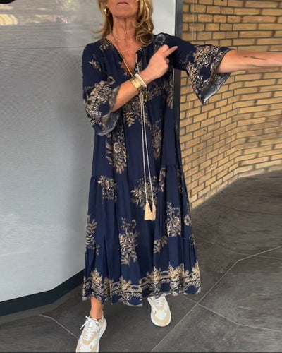 W&W Mode | Bohemian Chic in Einem Atemberaubenden Maxi Kleid